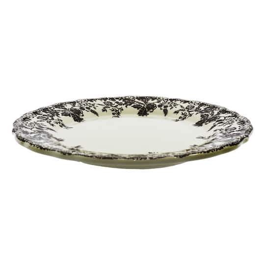 11" Fall Floral Ceramic Serving Plate by Ashland®
